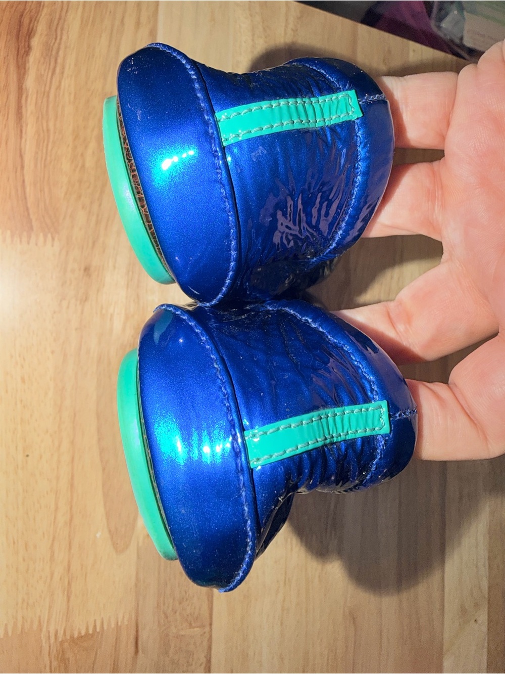 Tieks Sapphire Blue Flats - Picture 7 of 7